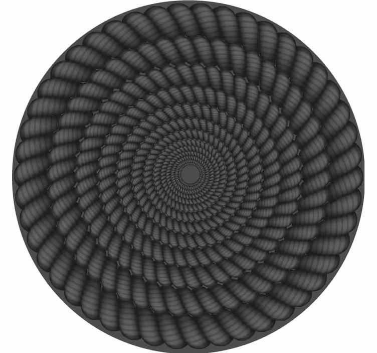 Sottobicchieri rotondi a motivo spirale - TenStickers