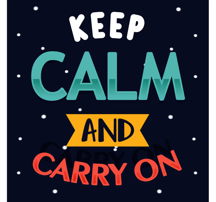 Sottobicchieri con frase tipografia motivazionale - TenStickers