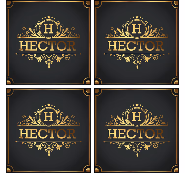 Sottobicchiere  personalizzabile Eleganza - TenStickers