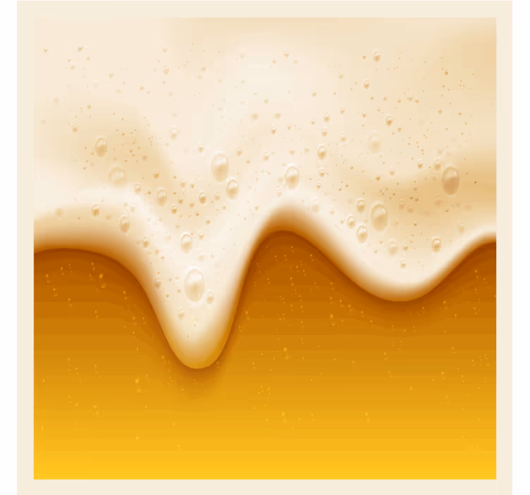 Sottobicchieri birra superficie schiumosa bevande - TenStickers