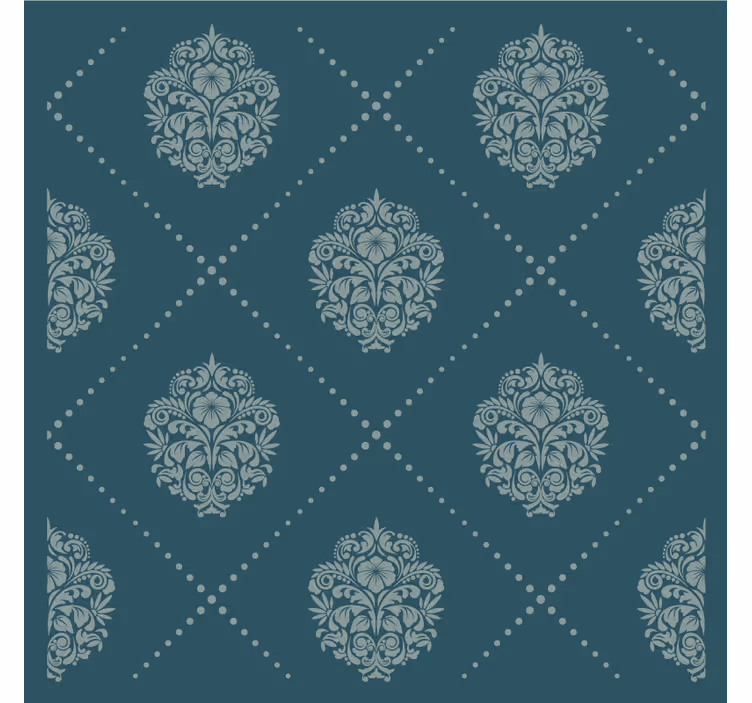 Sottobicchieri motivo floreale elegante - TenStickers