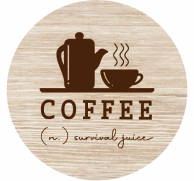 Sottobicchieri personalizzabili caffettiera e tazza - TenStickers