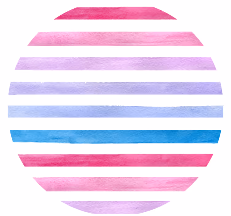Sottobicchieri motivo a strisce acquerello - TenStickers