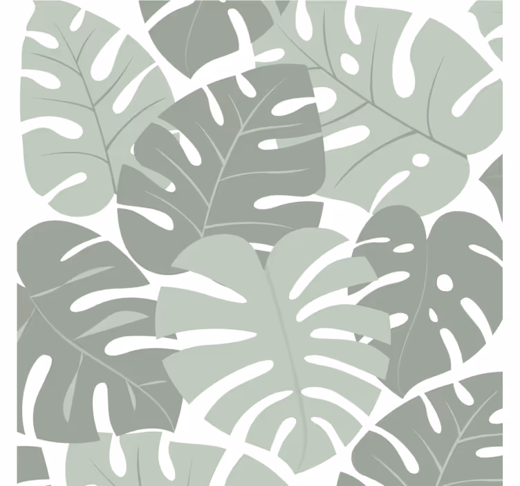 Sottobicchieri con motivi di monstera fogliosa - TenStickers