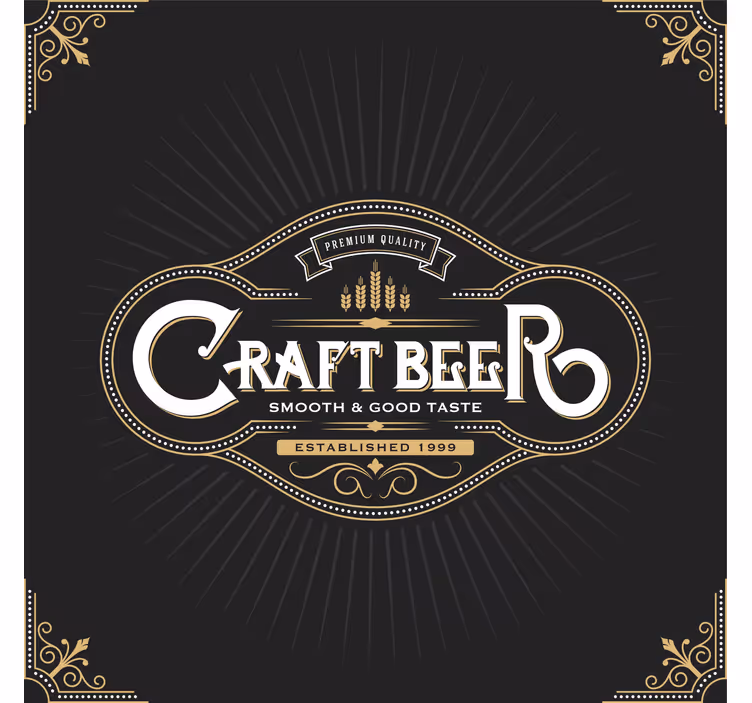 Sottobicchieri birra etichetta birra di alta qualità - TenStickers