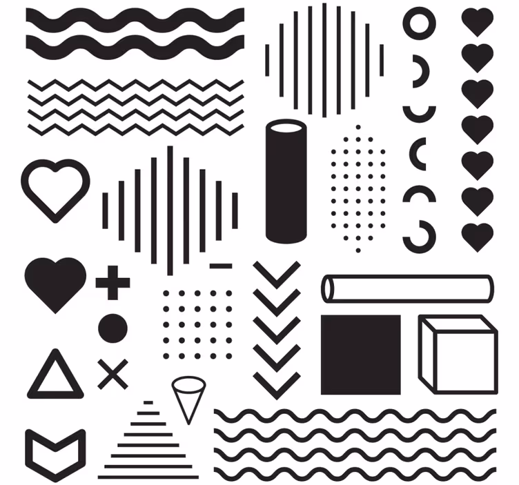 Sottobicchieri esplorazione delle forme geometriche - TenStickers
