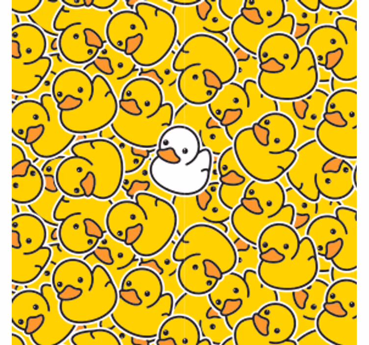 Sottobicchieri frikis motivo anatre di gomma giocose - TenStickers