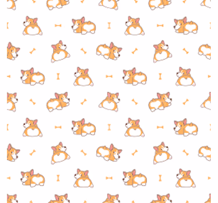 Sottobicchieri frikis motivo corgi giocoso - TenStickers