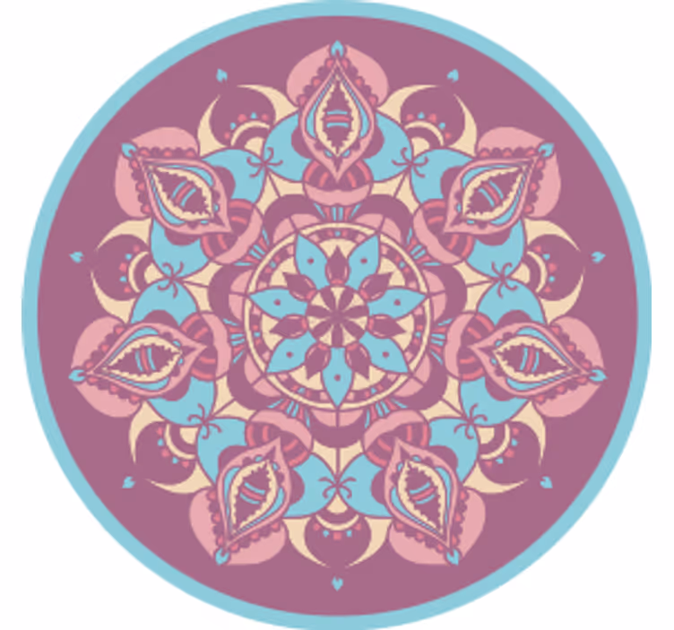 Sottobicchieri moderno arrangiamento floreale complesso - TenStickers