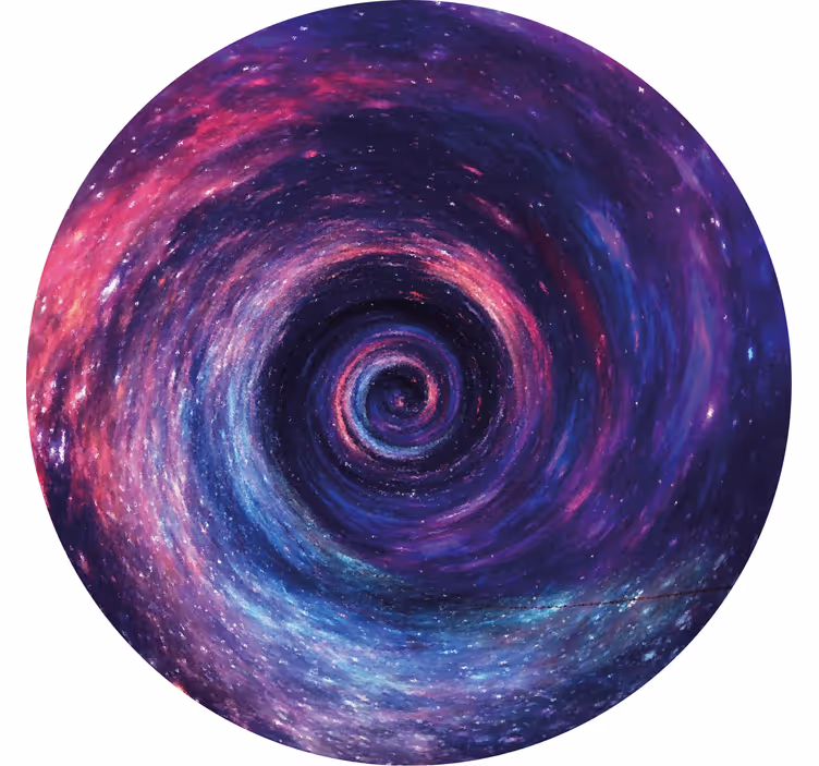 Sottobicchieri vintage vortice cosmico colorato - TenStickers