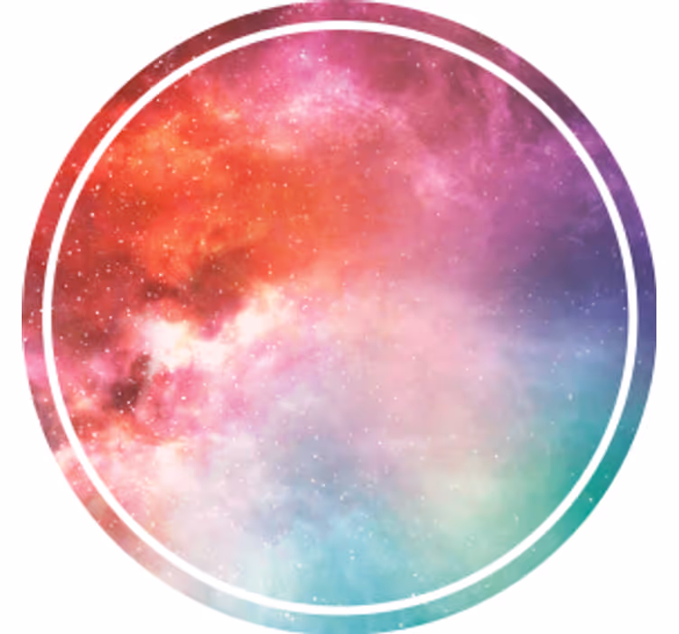 Sottobicchieri vortice colorato galattico - TenStickers