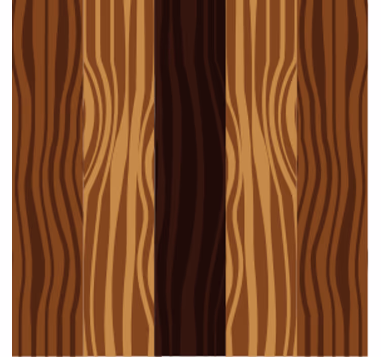 Sottobicchieri in legno naturale con venature - TenStickers