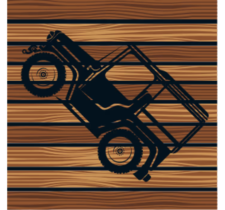 Sottobicchieri veicolo fuoristrada vintage - TenStickers