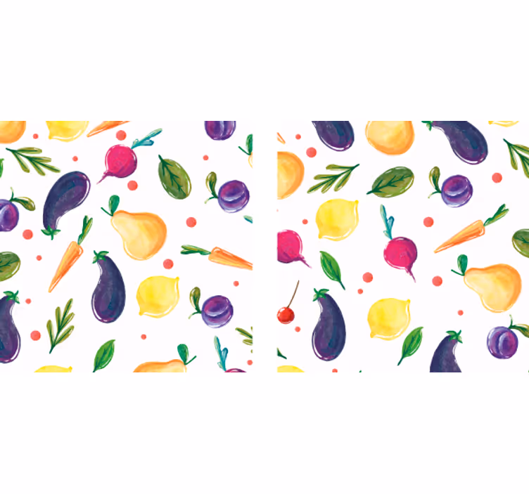 Sottobicchieri moderno motivo frutta colorata - TenStickers