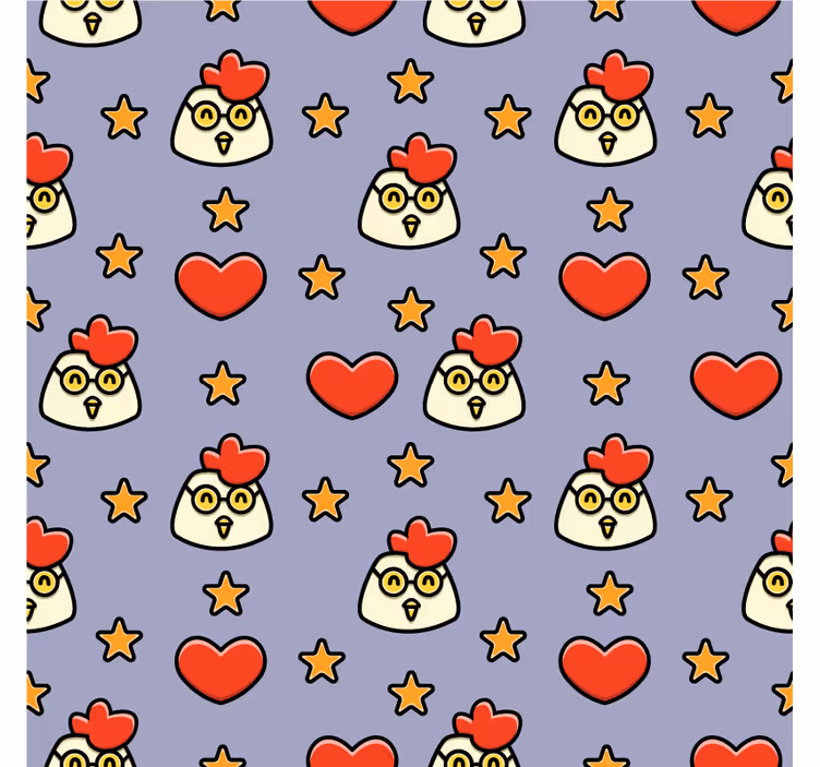 Sottobicchieri frikis teste di pollo giocose - TenStickers