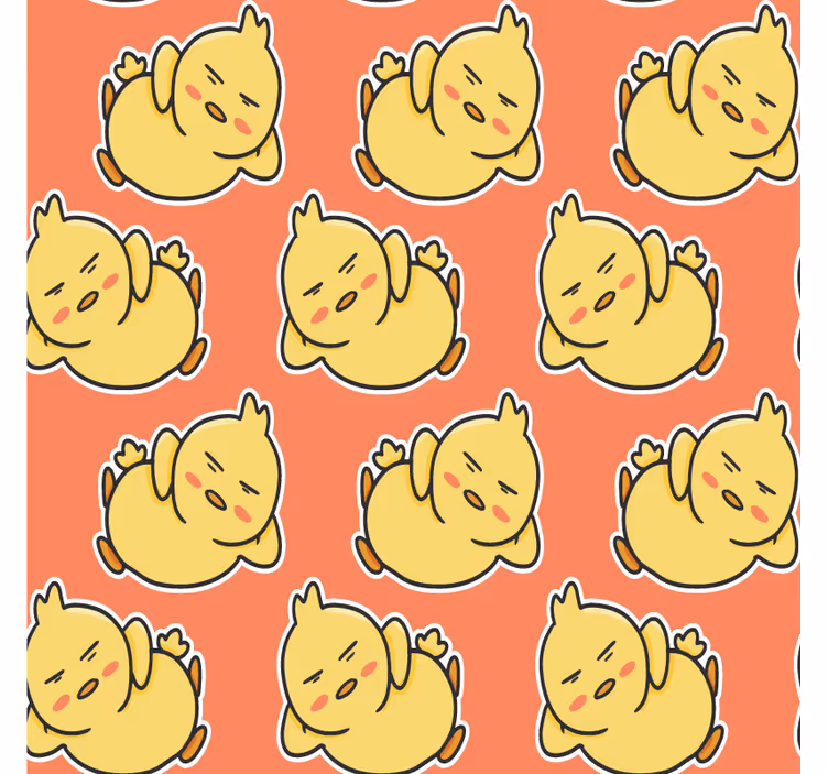 Sottobicchieri frikis motivo pulcini gialli incantevoli - TenStickers