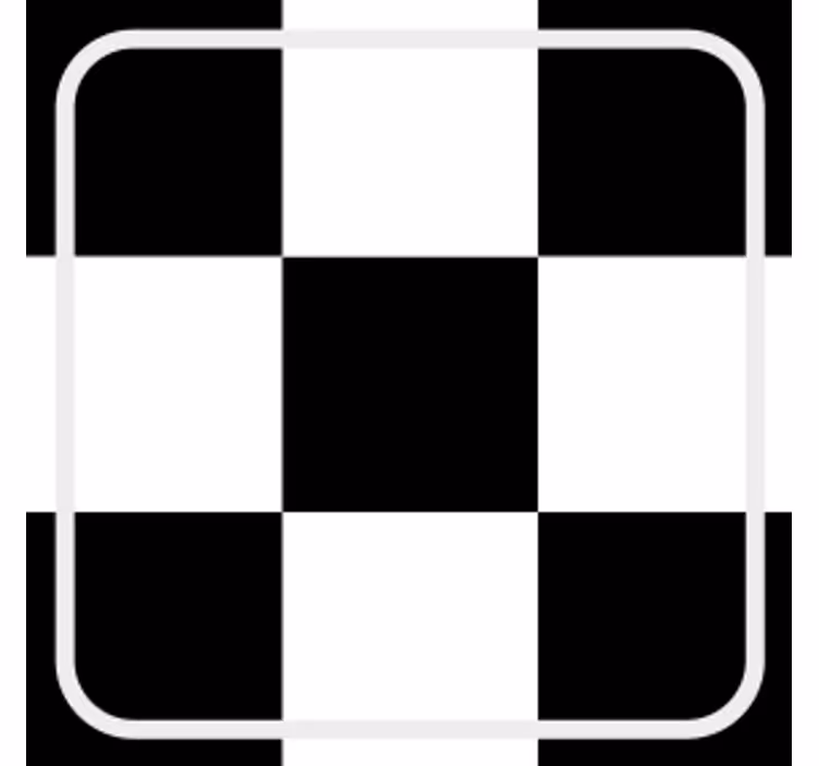 Sottobicchieri a motivo scacchiera quadrati - TenStickers