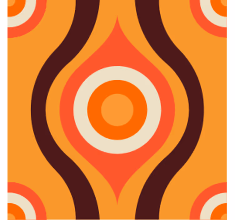 Sottobicchieri frikis motivo circolare retro - TenStickers
