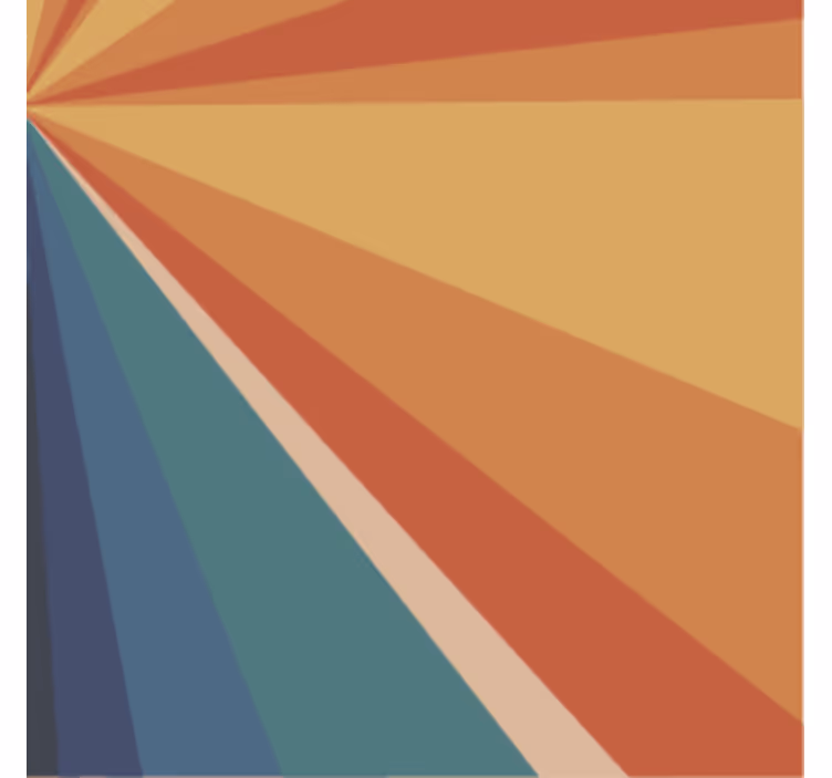 Sottobicchieri raggi colorati geometrici - TenStickers