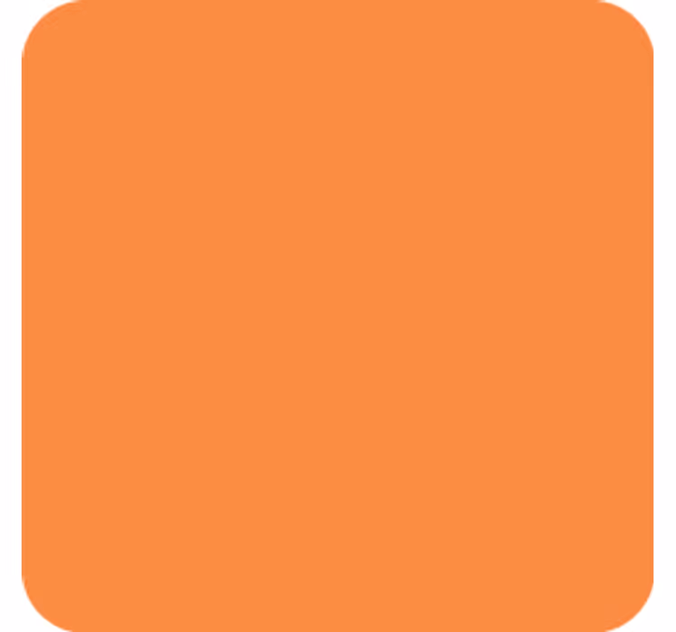 Sottobicchieri superficie arancione semplice - TenStickers