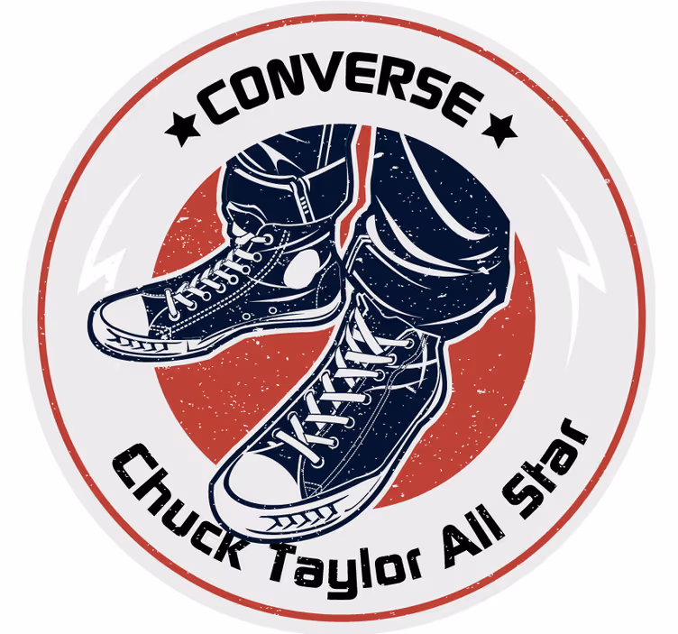 Sottobicchieri vintage design grafico sneaker - TenStickers