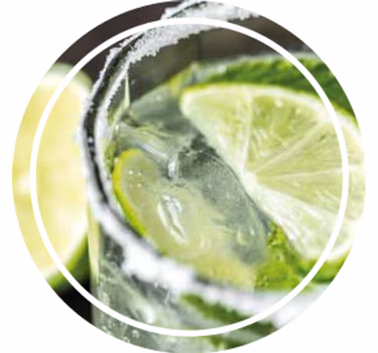 Sottobicchieri personalizzabili freschezza al lime - TenStickers