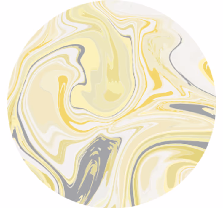 Sottobicchieri motivo giallo marmorizzato - TenStickers