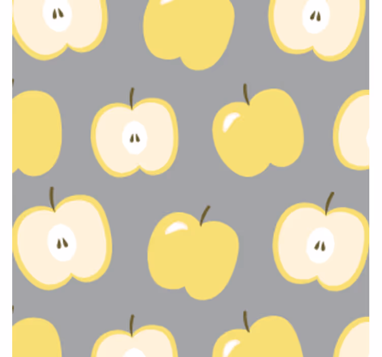 Sottobicchieri frikis motivo mela gialla - TenStickers