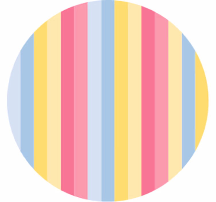 Sottobicchieri motivo striato colorato - TenStickers