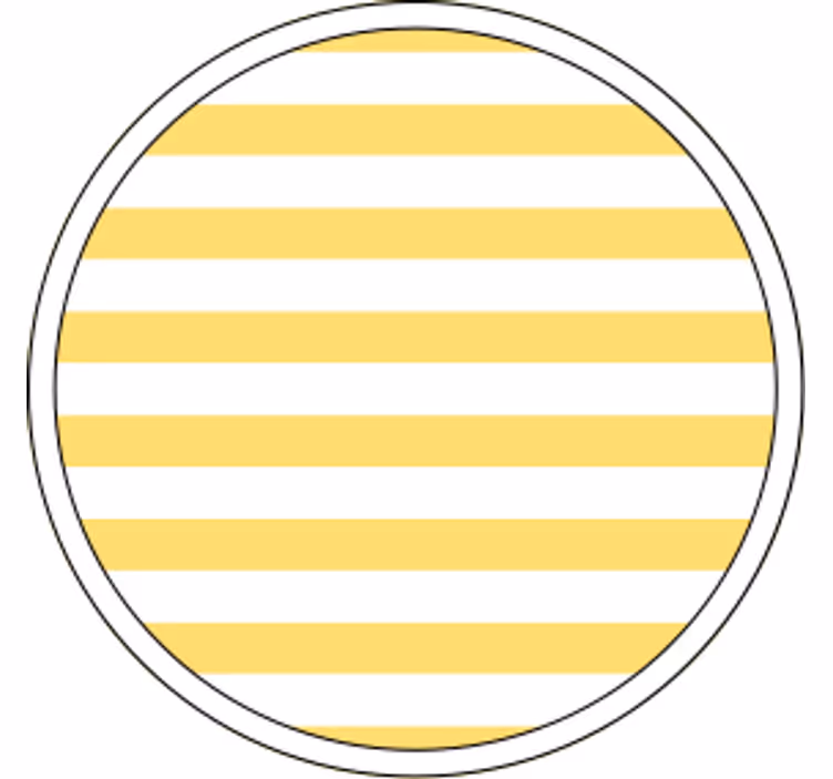Sottobicchieri a motivo giallo striato - TenStickers