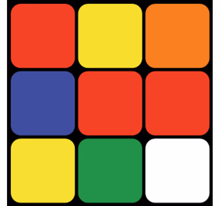 Sottobicchieri frikis disposizione quadrata colorata - TenStickers