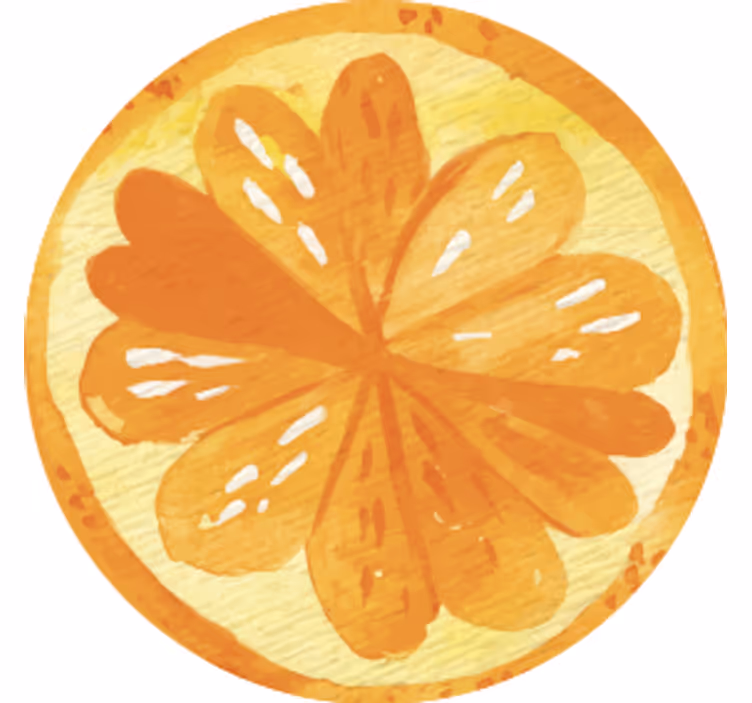 Sottobicchieri fette di agrumi - TenStickers