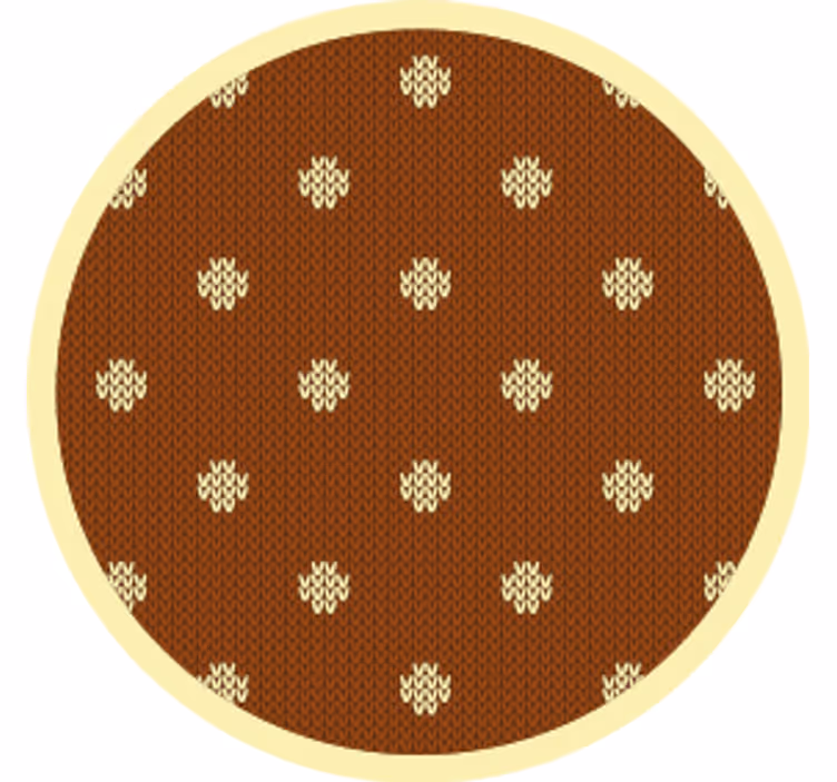 Sottobicchieri a pois marroni testurizzati - TenStickers