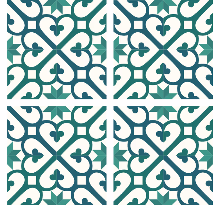 Sottobicchieri motivo geometrico intricato - TenStickers