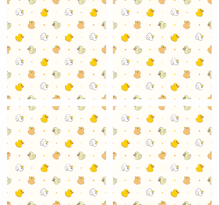 Sottobicchieri moderno motivo anatra di gomma charme - TenStickers