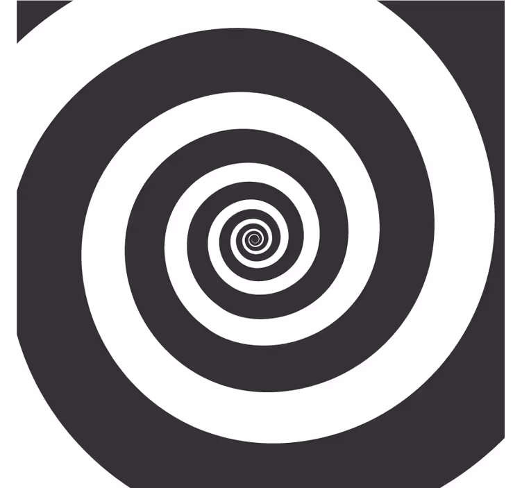 Sottobicchieri motivo spirale a contrasto - TenStickers