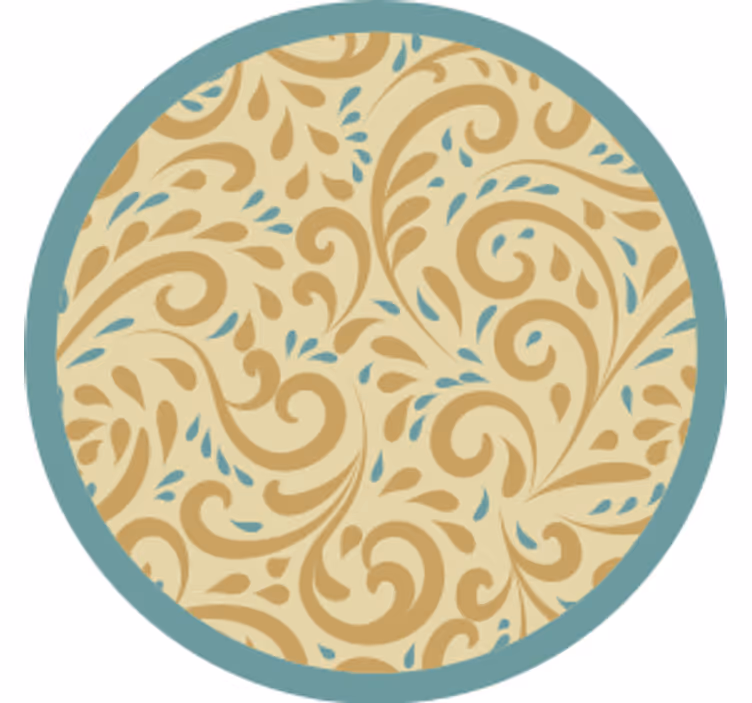 Sottobicchieri ispirazione floreale elegante - TenStickers