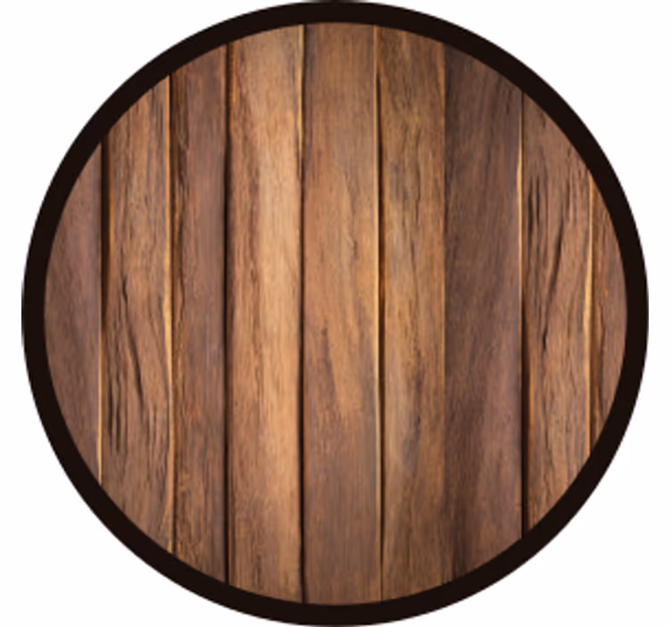 Sottobicchieri birra base circolare effetto legno - TenStickers