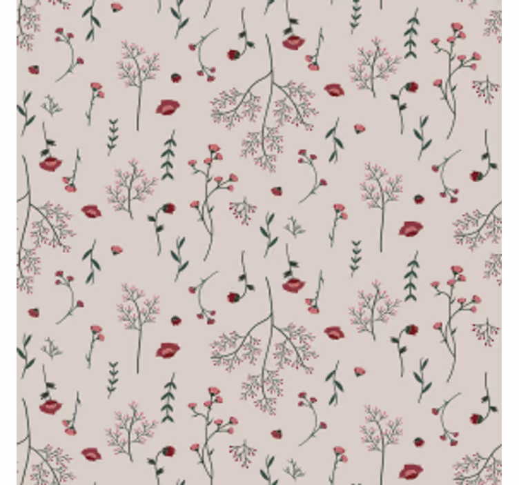 Sottobicchieri stampa botanica - TenStickers