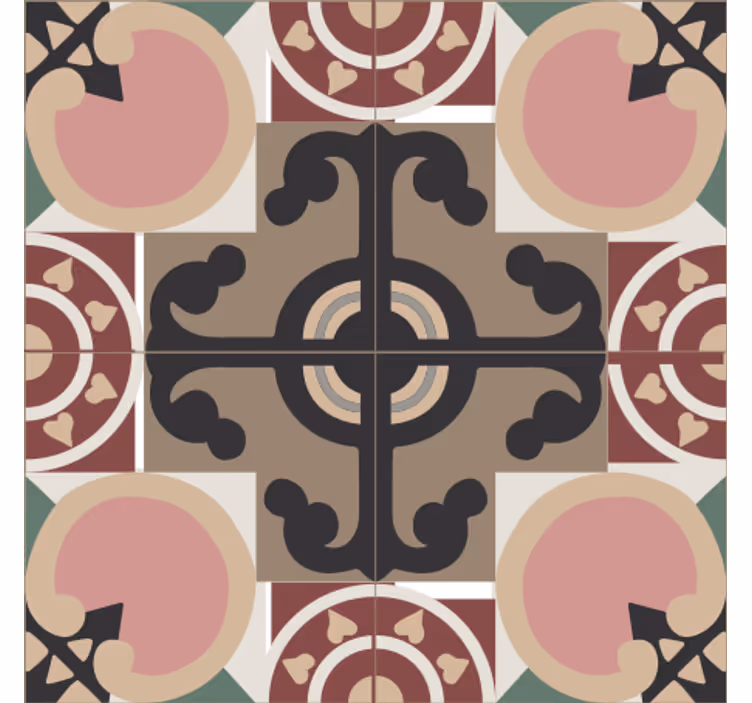 Sottobicchieri piastrelle motivi geometrici intricati - TenStickers