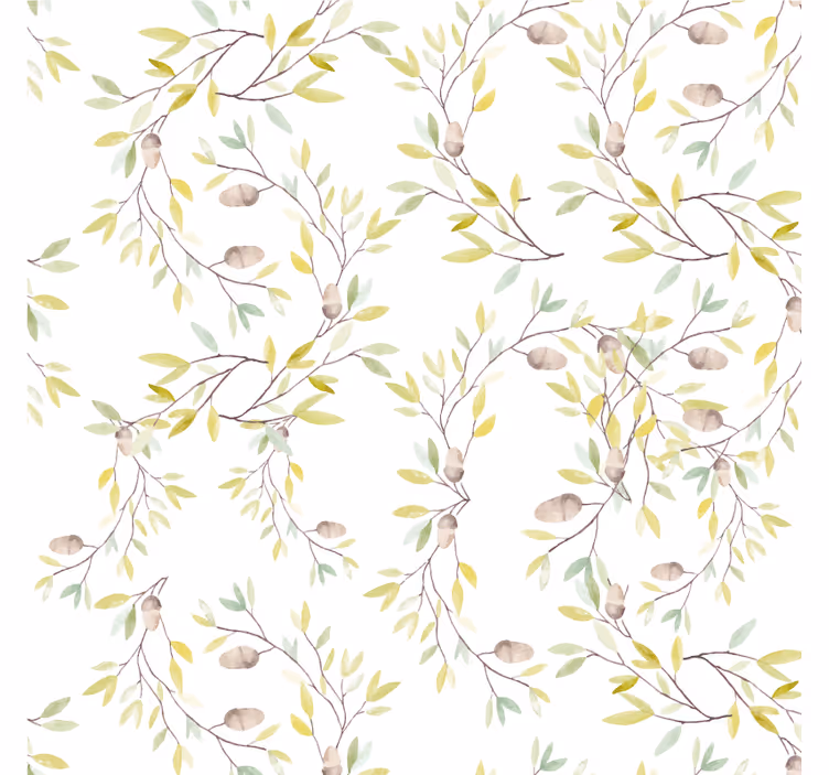 Sottobicchieri motivo vite floreale - TenStickers