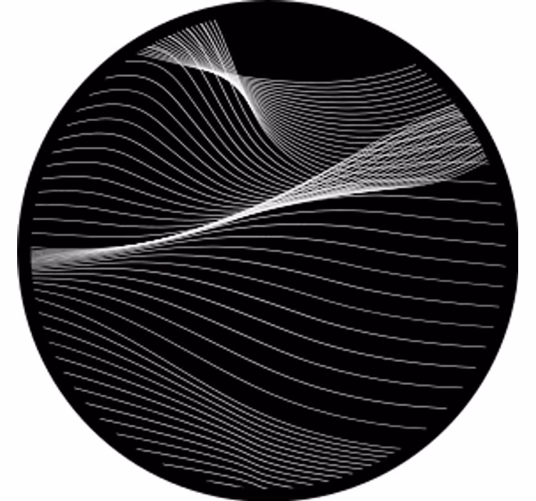 Sottobicchieri frikis linee di movimento fluido - TenStickers