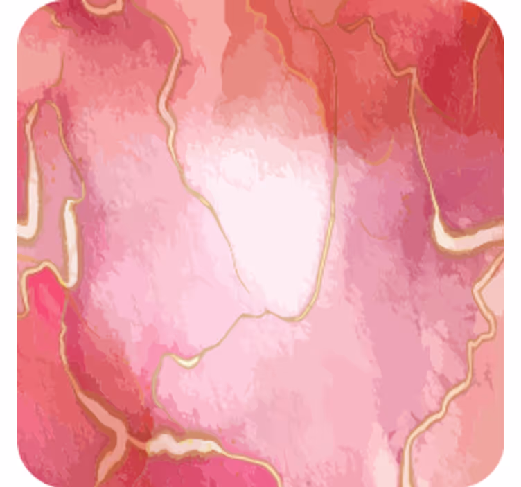 Sottobicchieri marmo rosa fluido - TenStickers