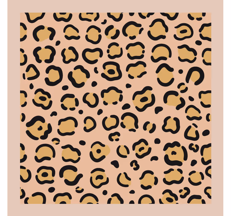 Sottobicchieri motivo a stampa leoprardo - TenStickers