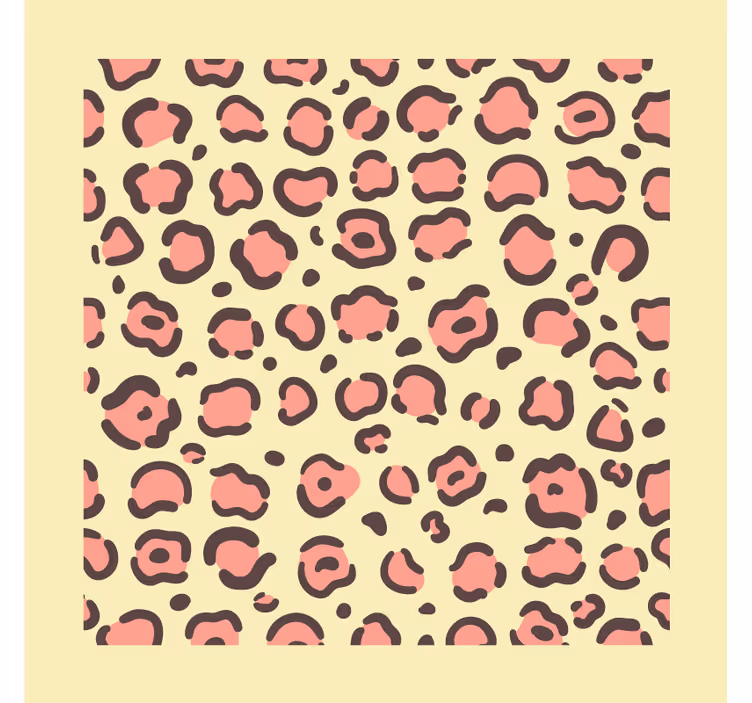Sottobicchieri moderno motivo maculato leopardato - TenStickers