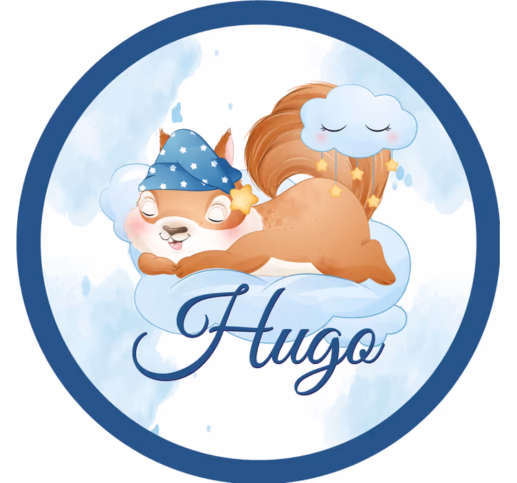 Sottobicchieri frikis scoiattolo che sogna rilassato - TenStickers