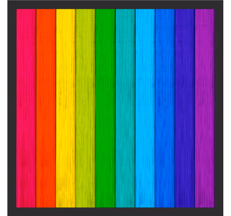 Sottobicchieri strisce colorate vivaci - TenStickers