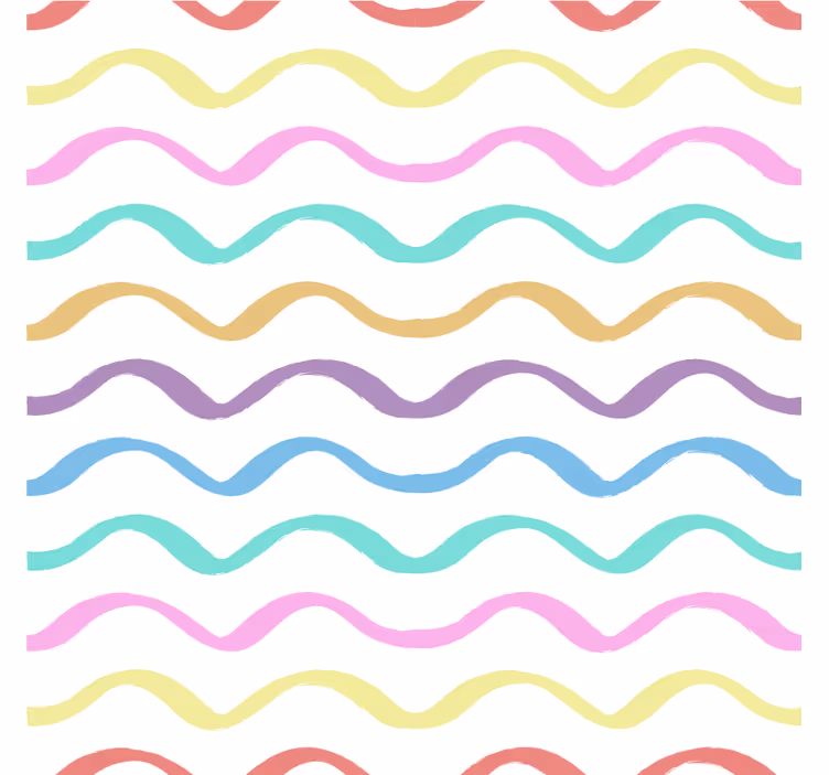 Sottobicchieri motivo curvo vivace - TenStickers