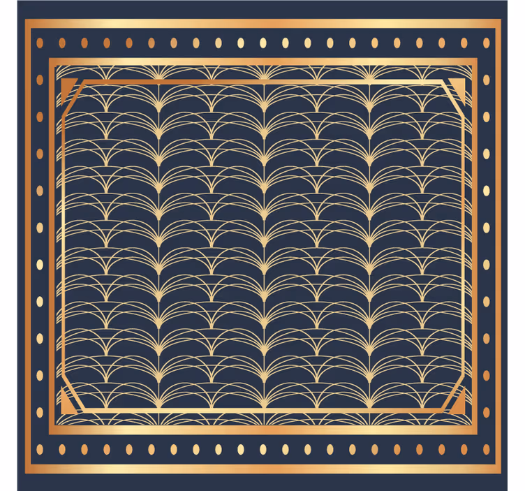 Sottobicchieri con motivo geometrico elegante - TenStickers