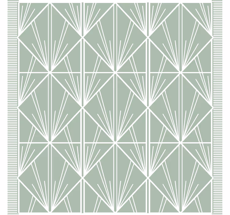 Sottobicchieri motivo geometrico a foglie - TenStickers